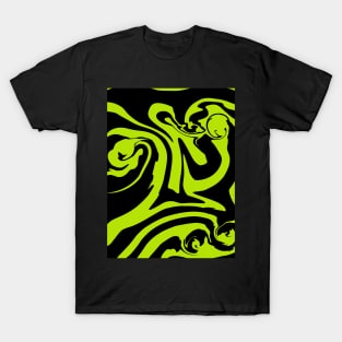 Spill - Lime Green and Black T-Shirt